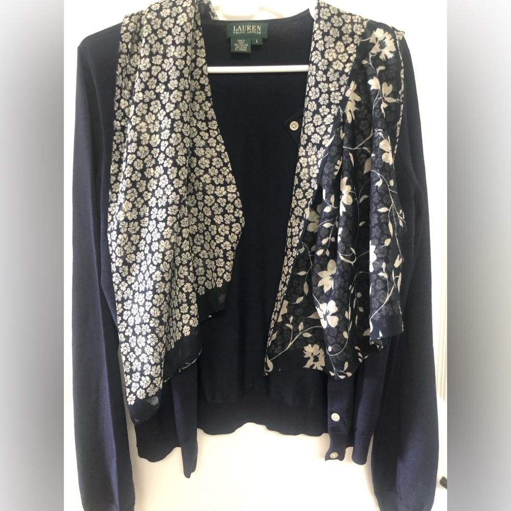 Lauren Ralph Lauren Navy Blue Women's Sweater cardigan